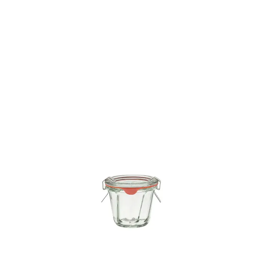 WECK 566 密封罐含密封圈與扣夾 Ring Cake Shape 80ml (S)
