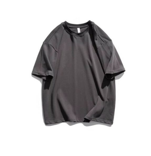 Simple solid color short sleeve T (dark gray) [S-3XL size] [Contact customer service to confirm the shipping size after placing an order]