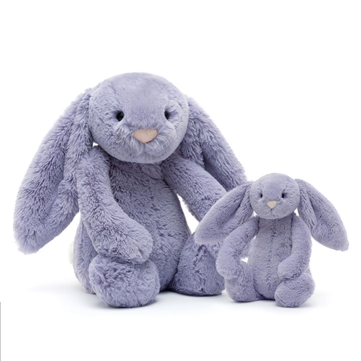 Jellycat Bashful Viola Bunny 紫色三色堇兔