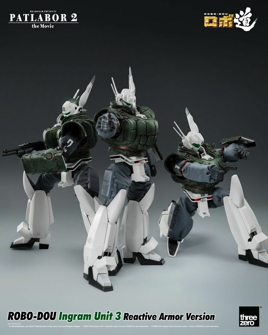 Threezero 1/6 ROBO-DOU Mobile Police PATLABOR Ingram Unit 1,2,3 Reactive Armor Version 機動警察 英格倫