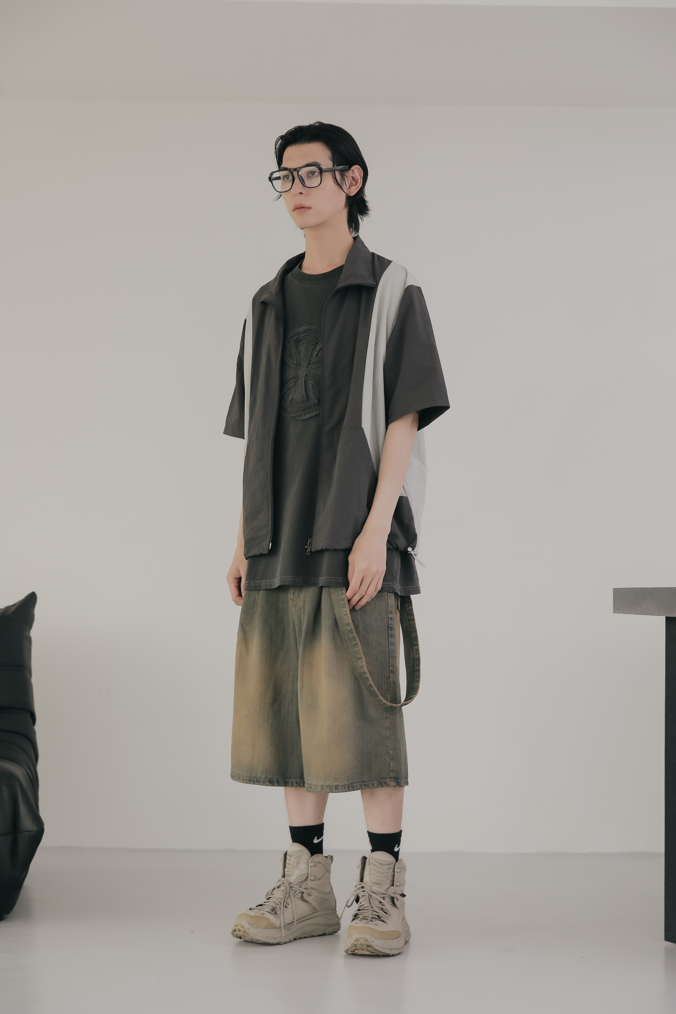 Kwassa Nylon Short Sleeves Jacket #短襯衫