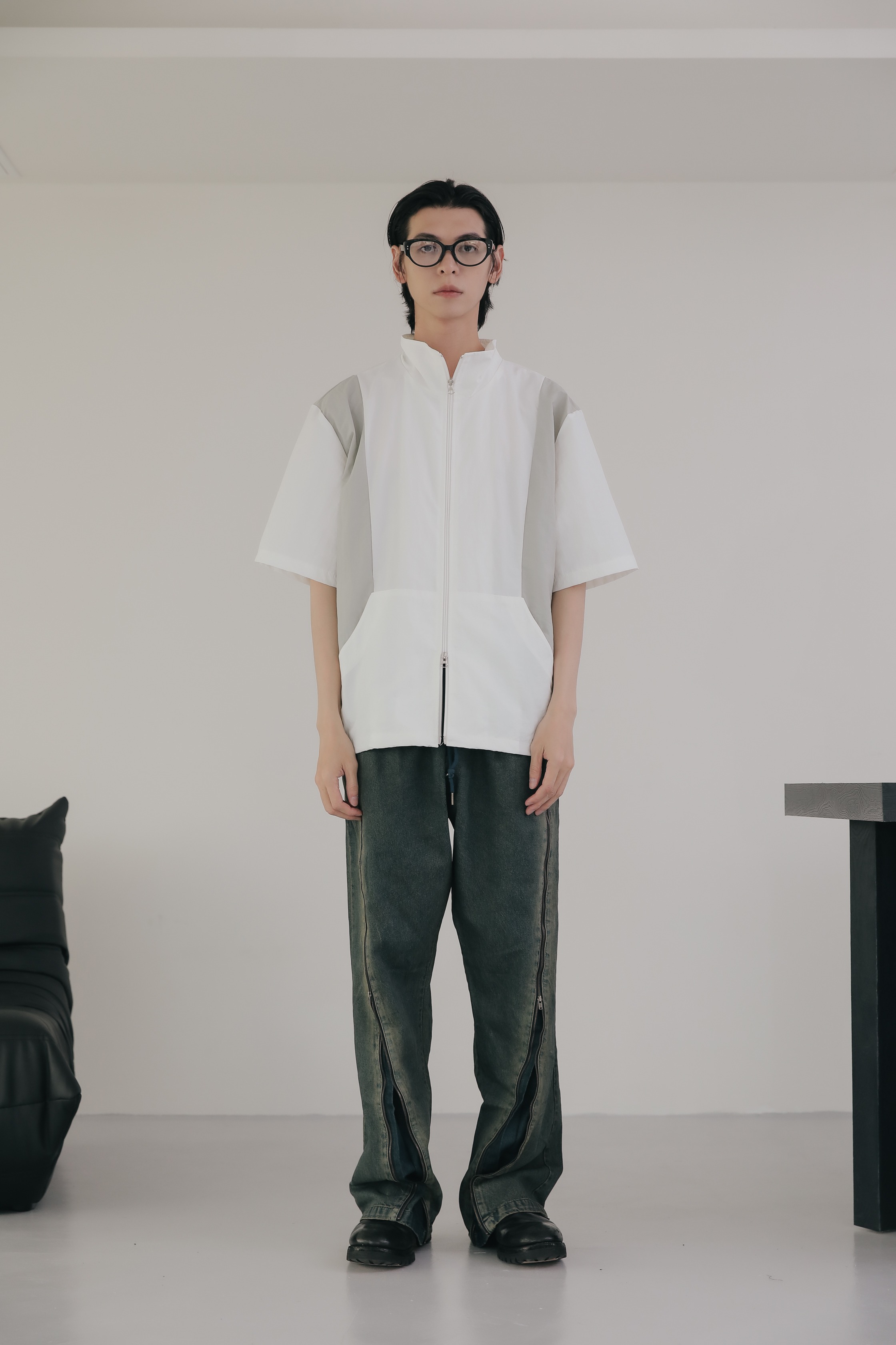 Kwassa Nylon Short Sleeves Jacket #短襯衫