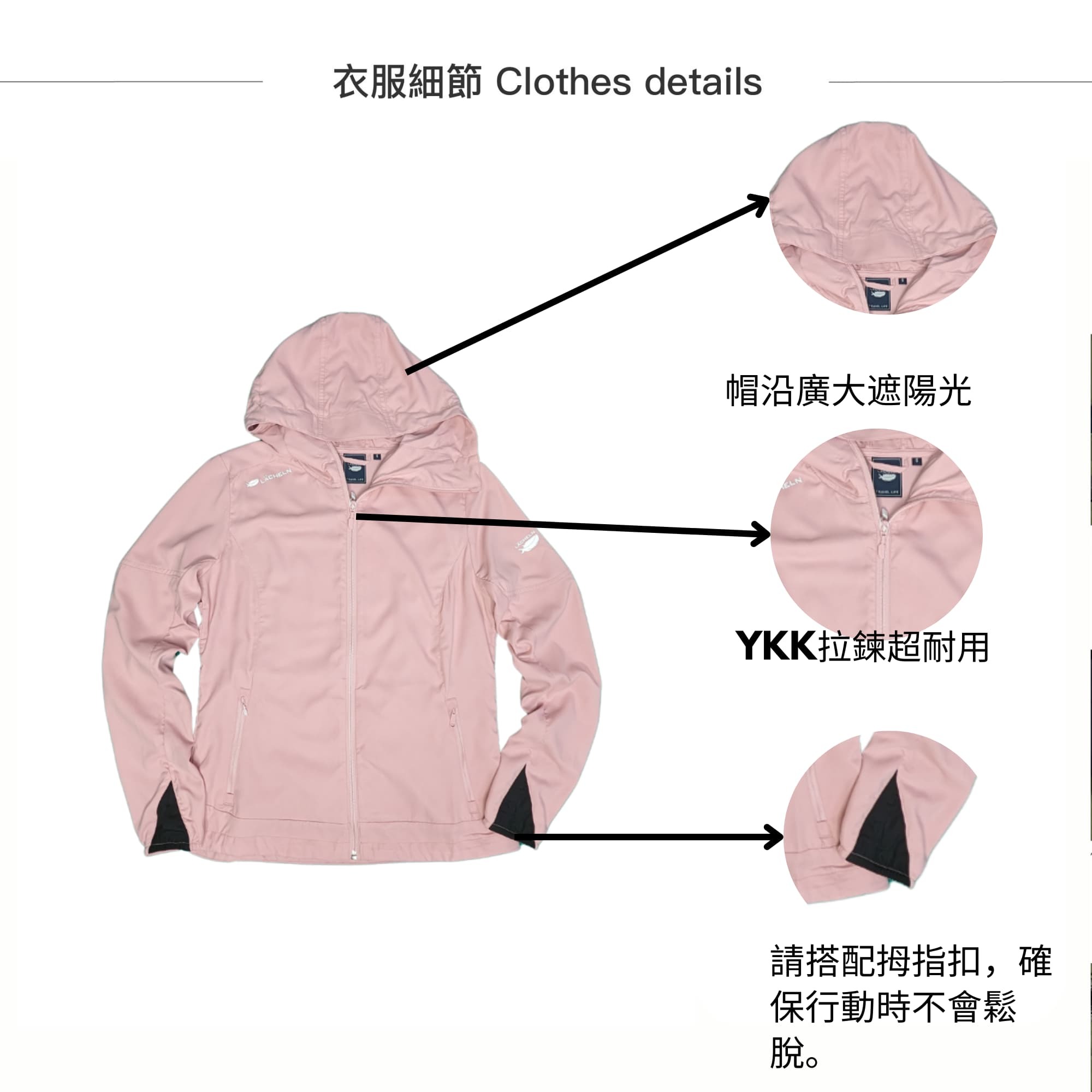 LÄCHELN雷訊女士防曬外套:高效防護,時尚與舒適兼具 特色介紹