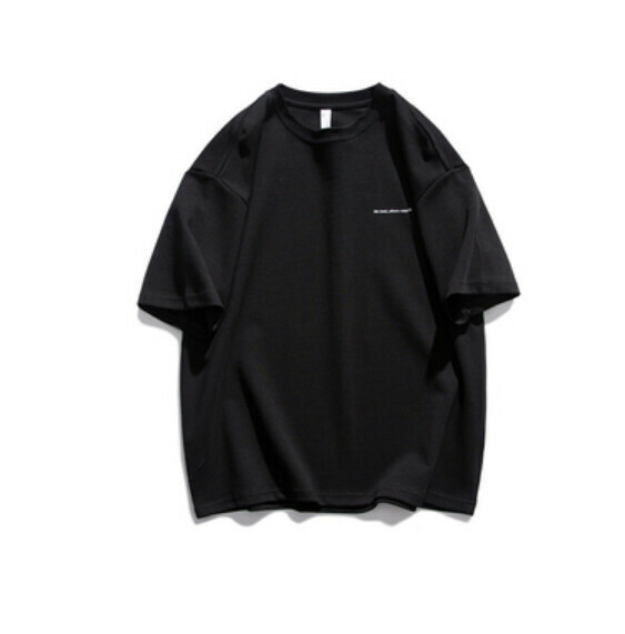 Summer Simple Solid Color Crew Neck Short Sleeve T (Black) [S-3XL Size] [Contact Customer Service to Confirm Shipping Size after Placing an Order]