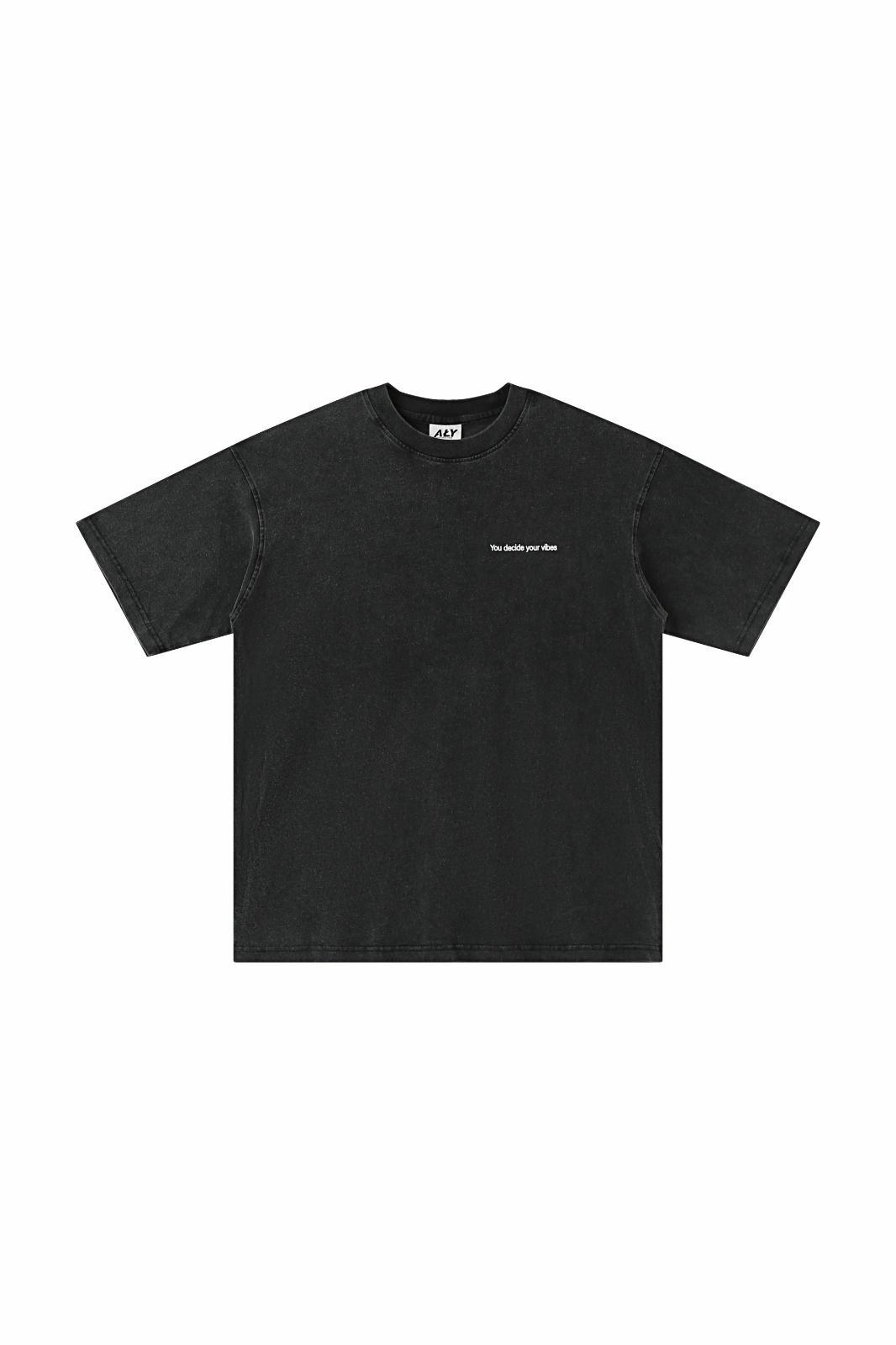 ALY YOU DECIDE YOUR VIBES TEE AL24TE002 WASH BLACK