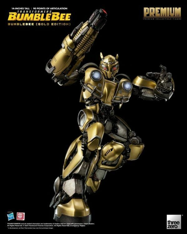Threezero Transformers: Bumblebee PREMIUM Bumblebee (Gold Edition) 變形金剛 大黃鋒 純金特別版