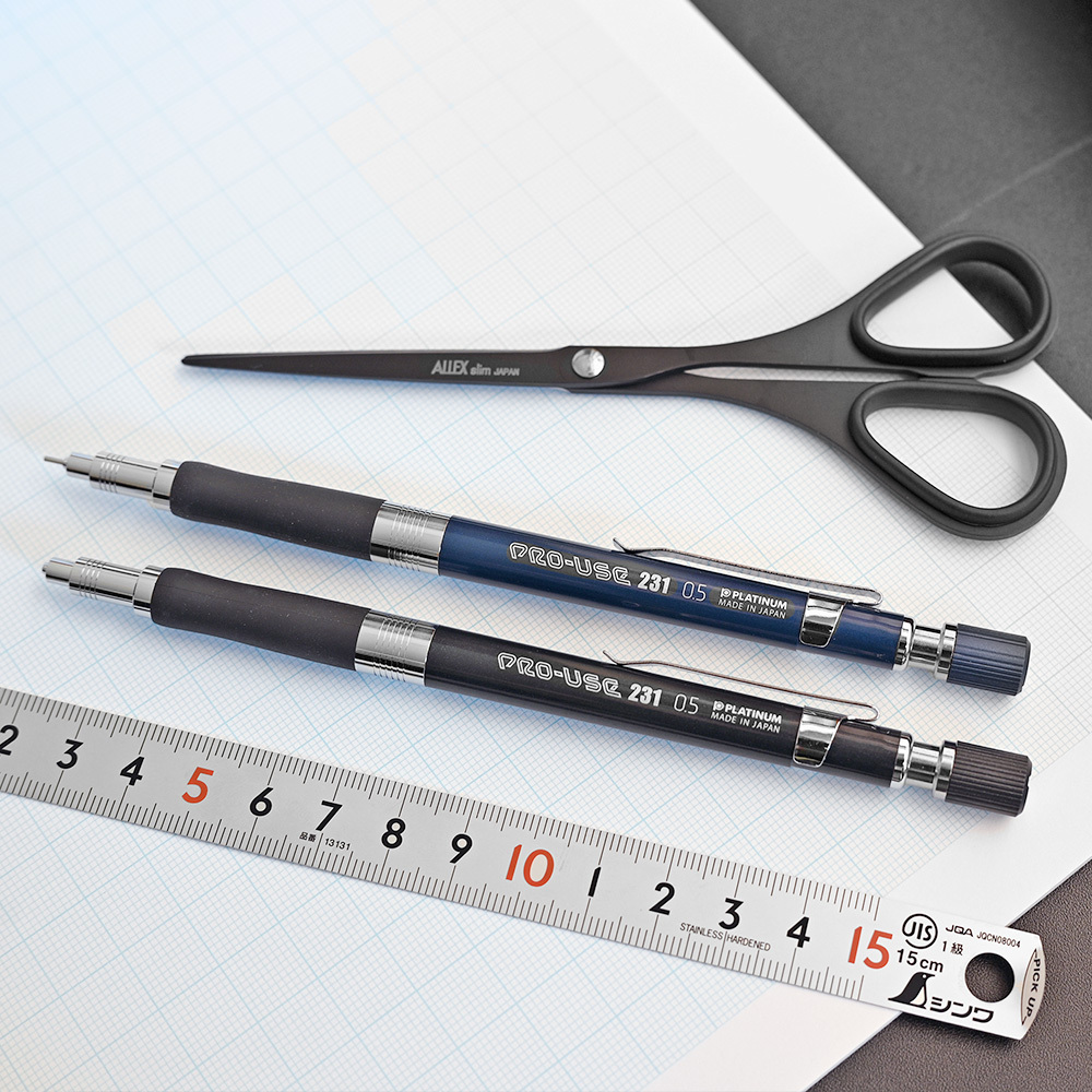 白金牌 PRO-USE 231 限量自動鉛筆：搭載防斷芯機構