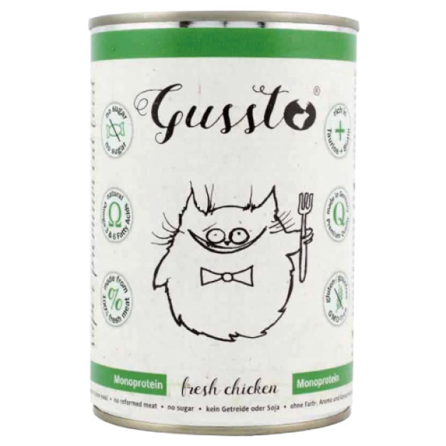 惡魔喵 天然無榖有機主食罐 鮮嫩雞肉 400g