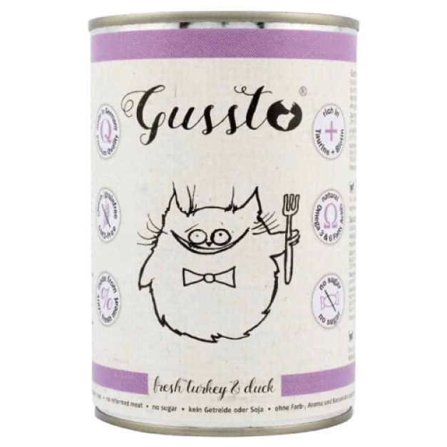 惡魔喵 無榖有機主食罐 美味火雞+嫩鴨 400g