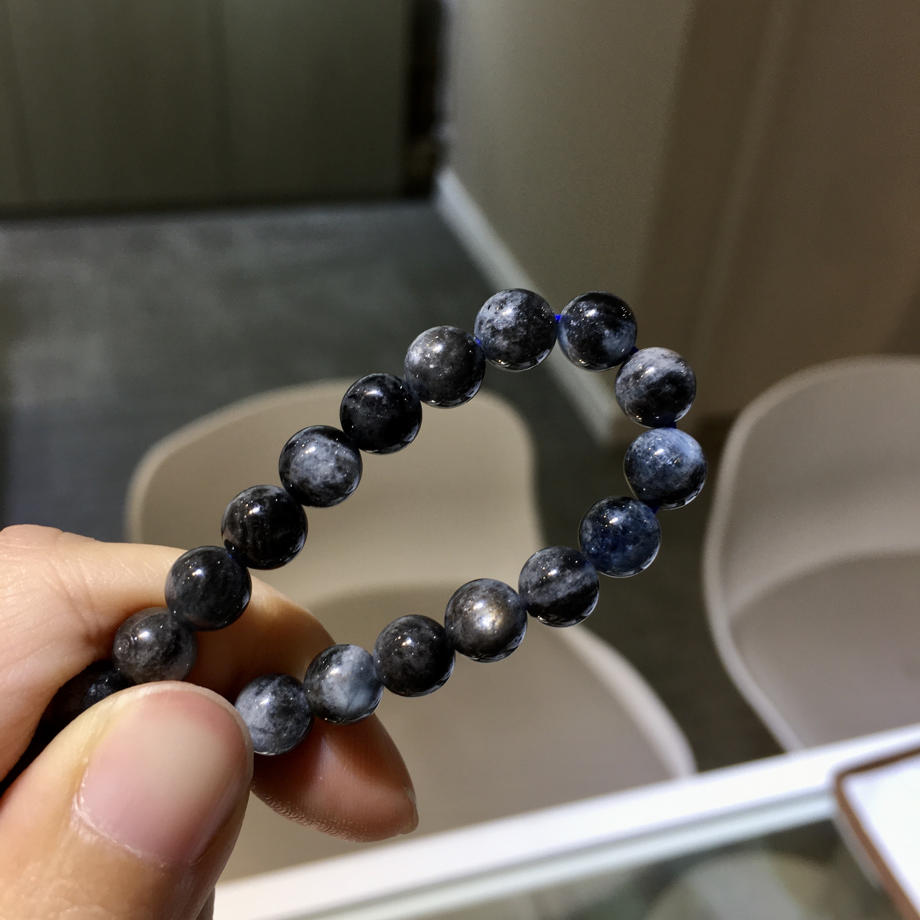 魔鬼海藍寶手串 69438 7mm