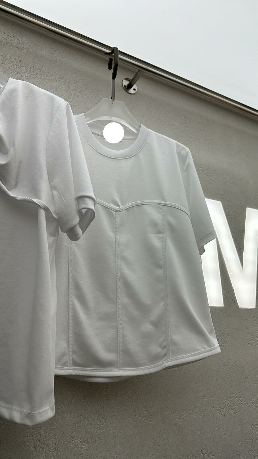 QQ94 圓領拼接TEE