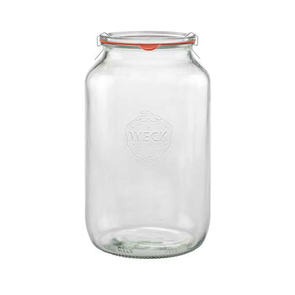 WECK 776 密封罐含密封圈與扣夾 Cylindrical Shape 3300ml (L)