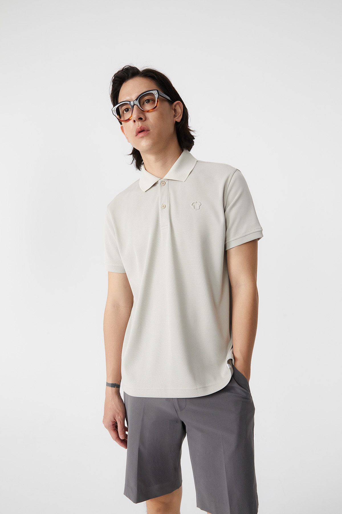 WEEKEND POLO衫 男（淺卡其）