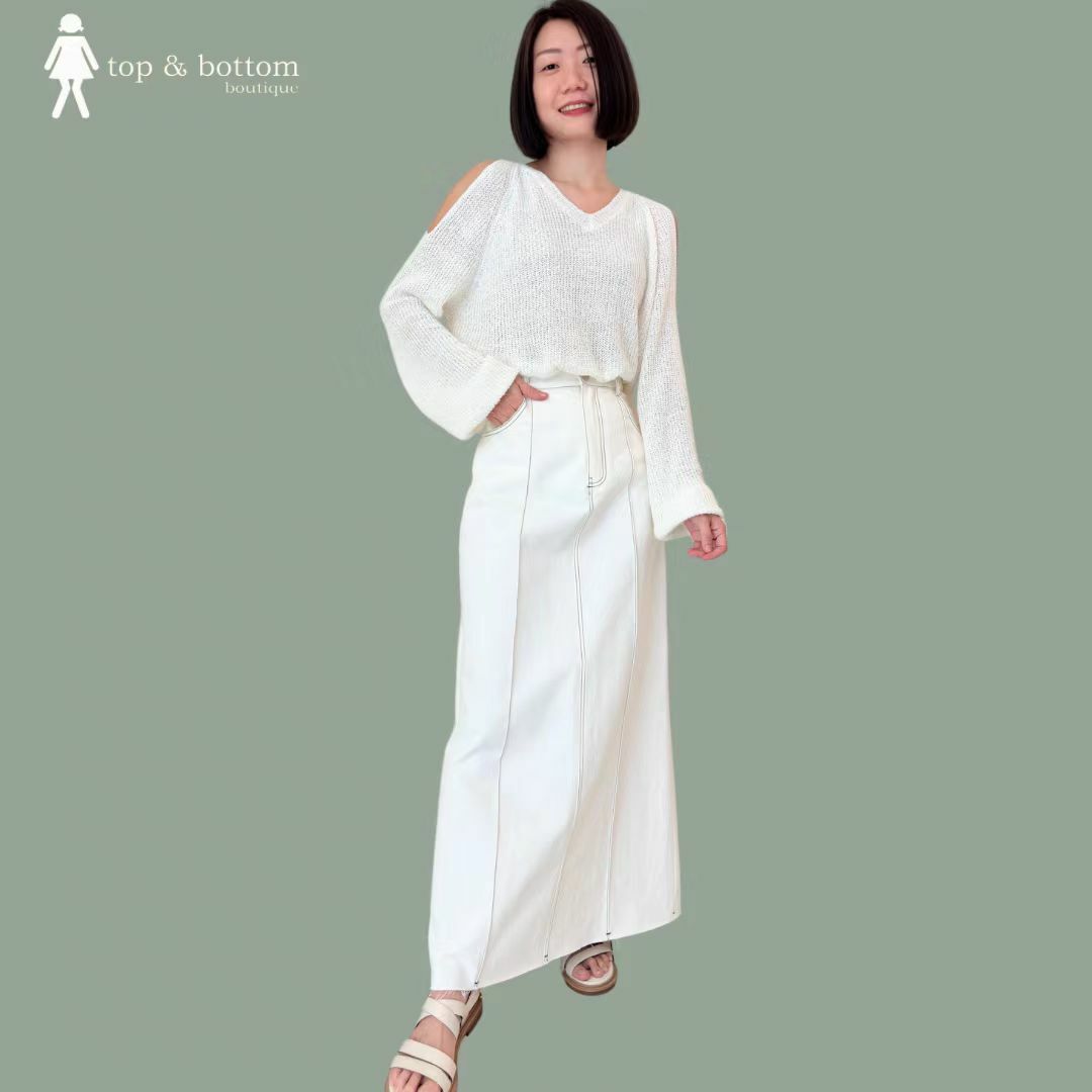 L/SLEEVE OVERSIZE KNIT BLOUSE