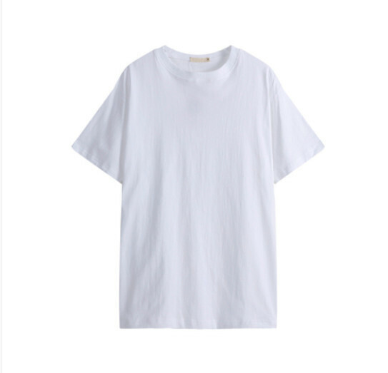 Short Sleeve T-Shirt Women's Loose Sweatshirt Layered Undershirt Cotton Top (White Short Sleeve) [Size: S-2XL] [Contact Customer Service to Confirm Shipping Size after Placing an Order]