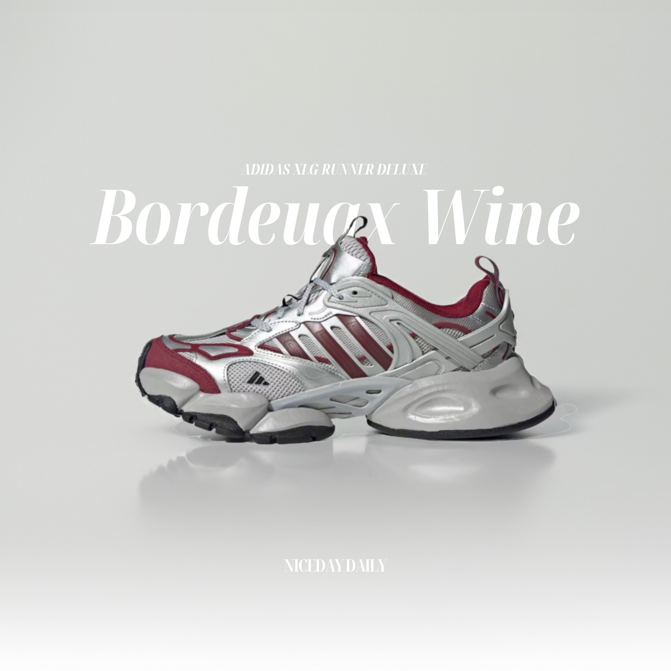 NICEDAY 代購 Adidas XLG Runner Deluxe Winer 酒紅 巴黎世家3XL 平替 老爹鞋 男女 JP5762