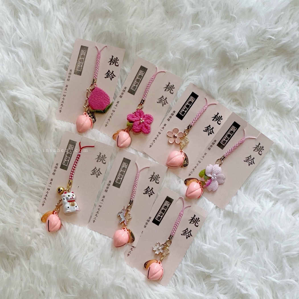 日本代購 桃鈴 淺草寺 祈福 平安 小鈴鐺 吊飾 共7款