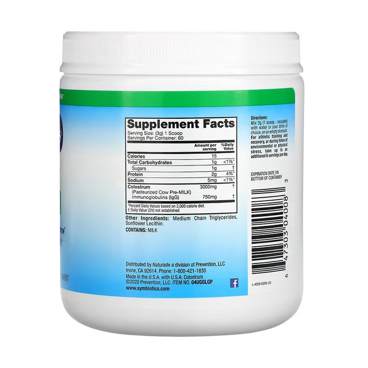 Symbiotics, Colostrum Plus, Powder, 6.3 oz (180 g)