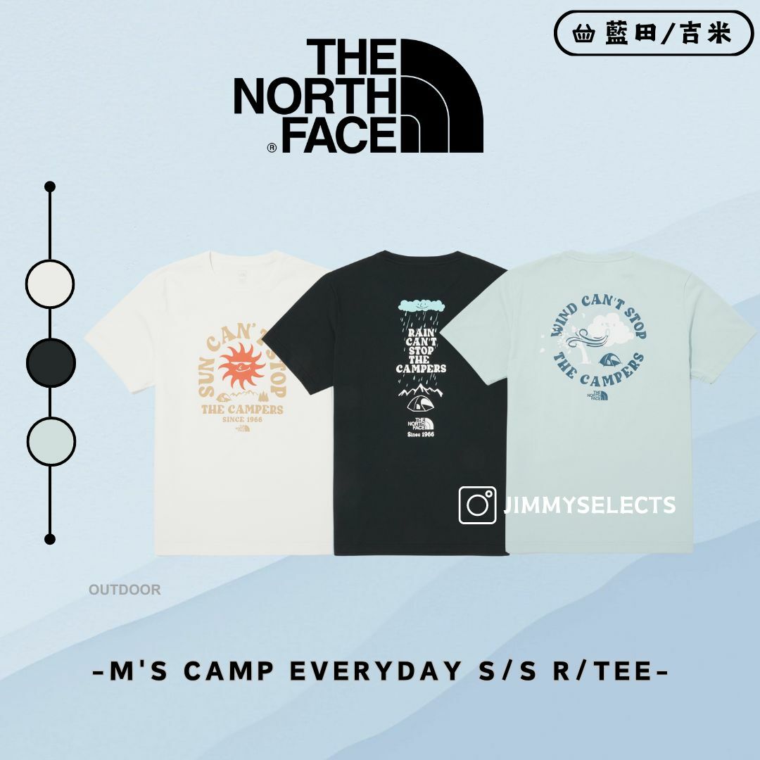 【代購】THE NORTH FACE 北臉 男 CAMP EVERYDAY 半寬 短袖 短T NT7UQ14