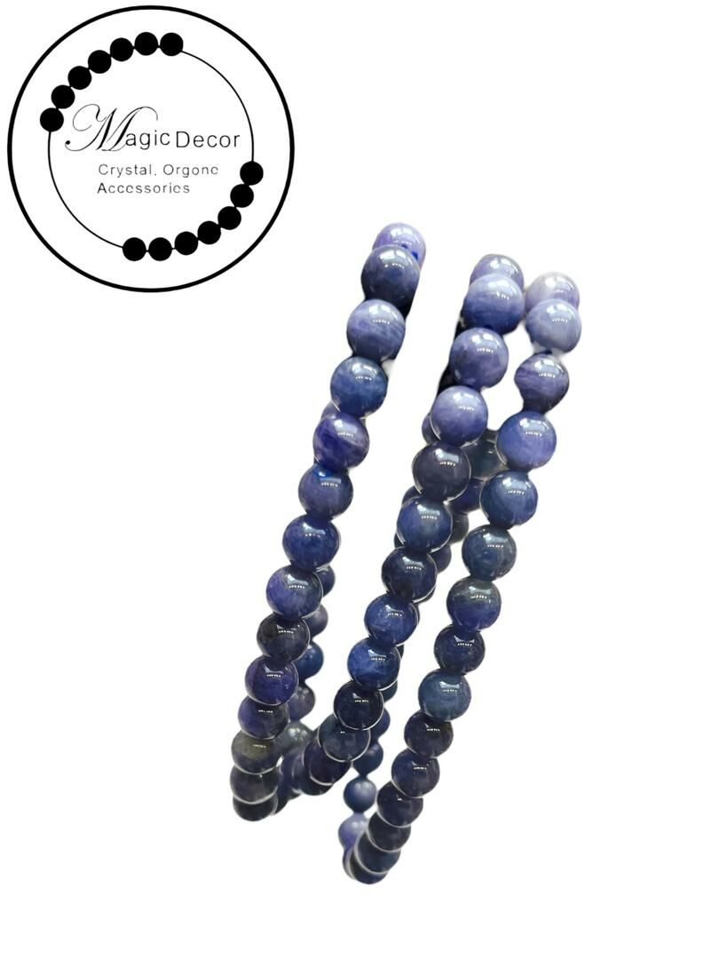 250621 - C21 6mm+坦桑石3圈頸鏈