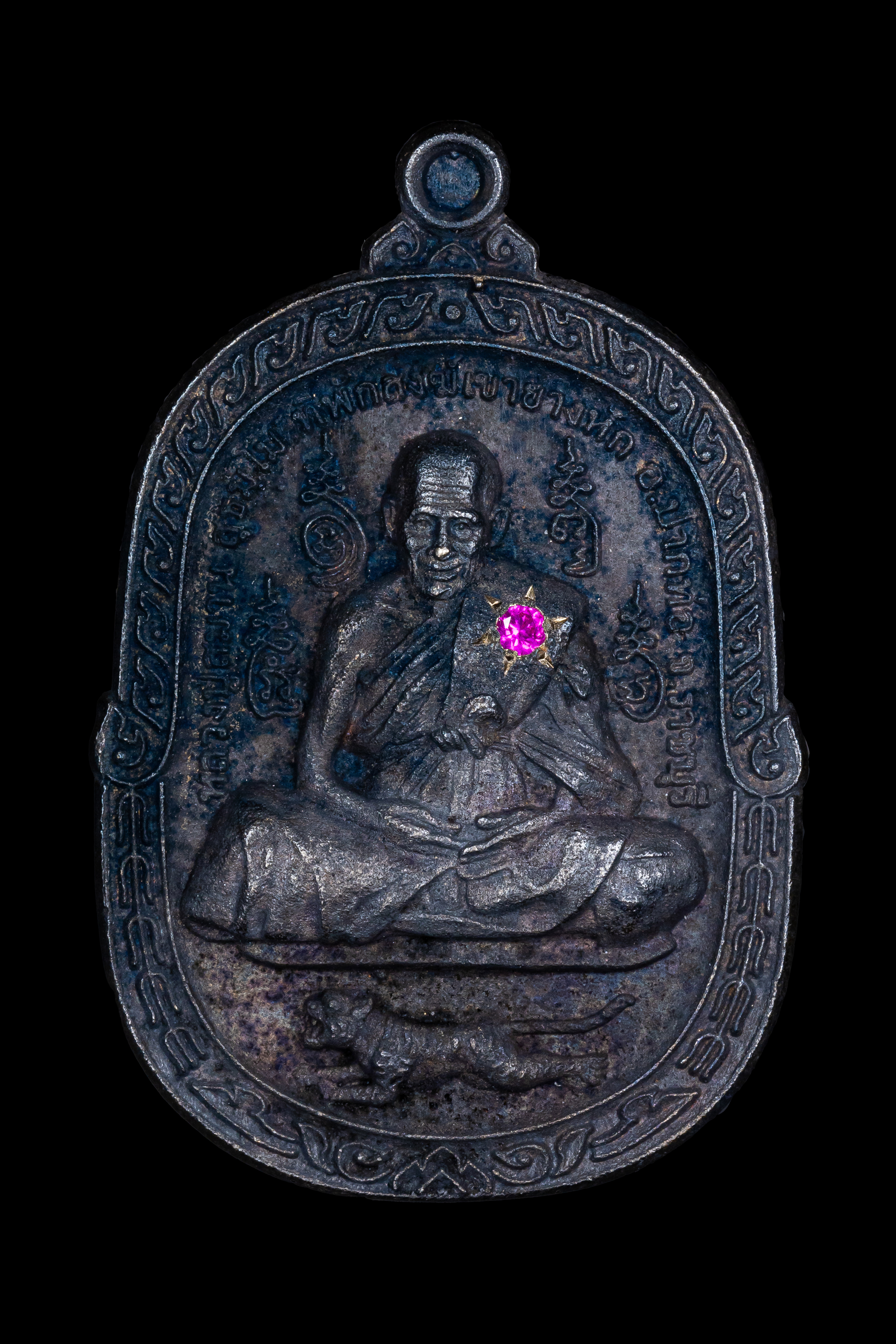 『泰國佛牌』龍普薩曼 藤球符文 央打勾『龍普薩曼 舌偏』 06240509