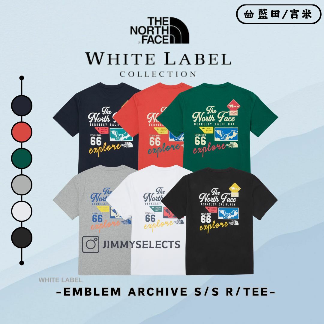 【代購】HE NORTH FACE 北臉 白標 EMBLEM ARCHIVE 短袖 短T NT7UQ10
