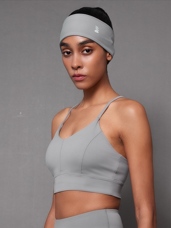 Soft．Yesterday Once More 細肩美背運動內衣 - 海鷗灰