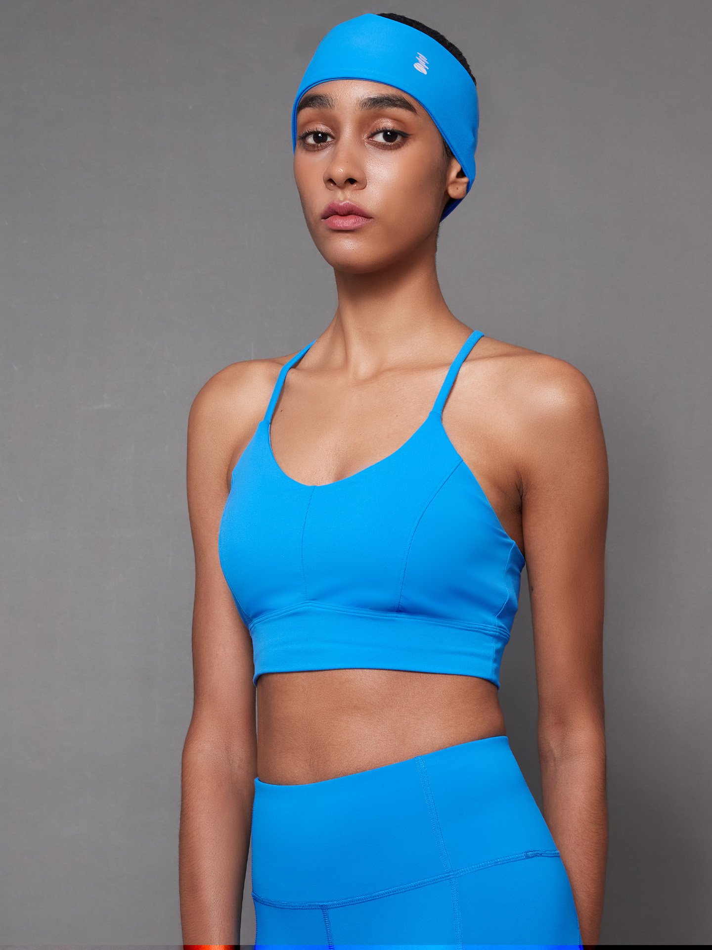 Soft．Yesterday Once More 細肩美背運動內衣 - 馬里布藍