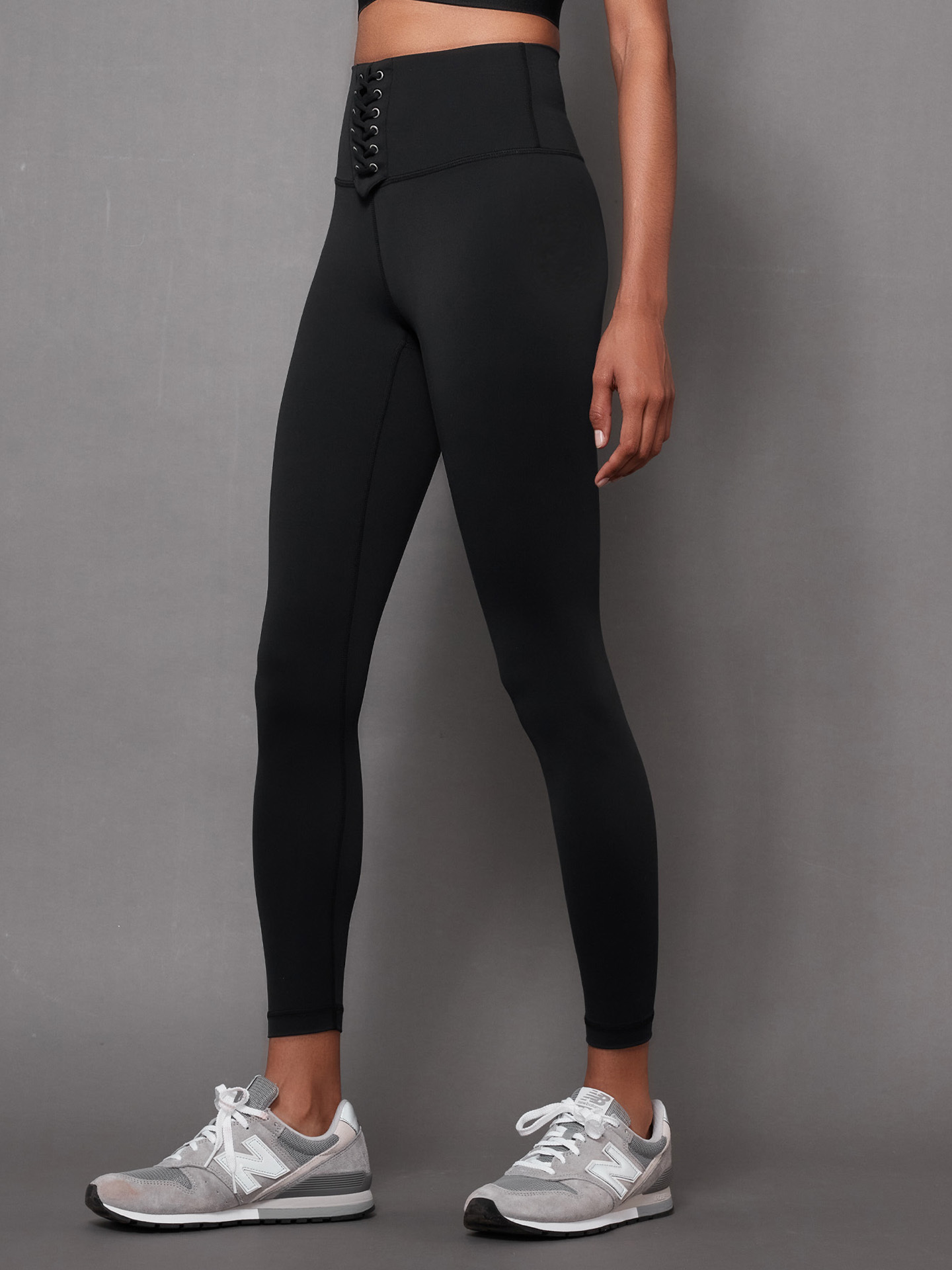 Soft． hush-hush 馬甲綁帶緊身褲 - 午夜黑