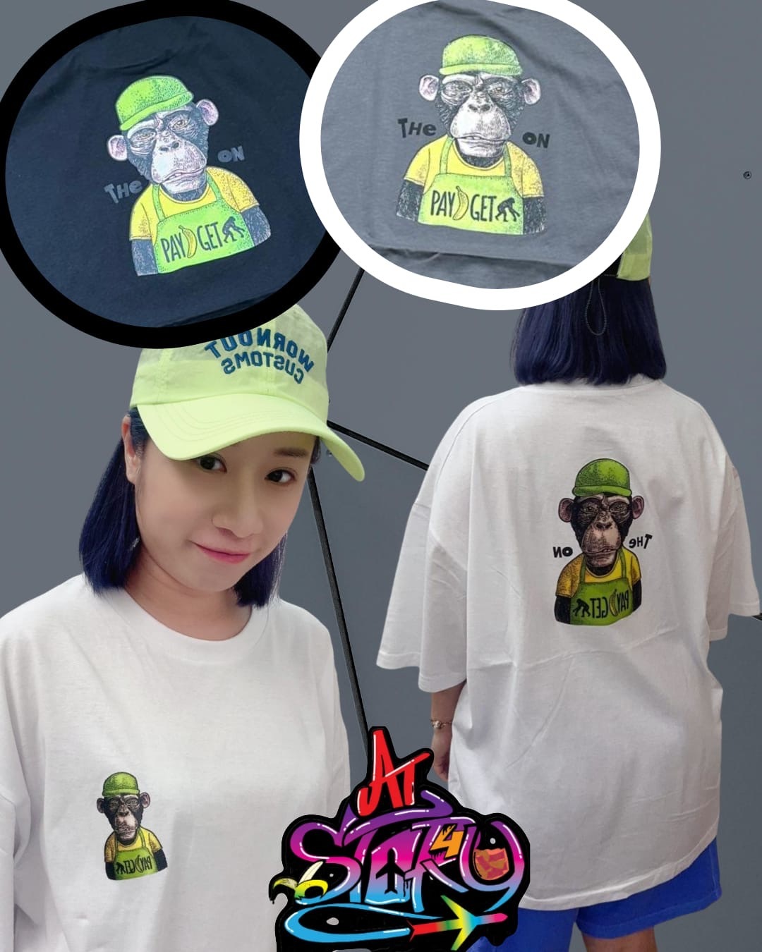 🇰🇷 韓國 PAY GET  Monkey T-shirts（K5/M716）