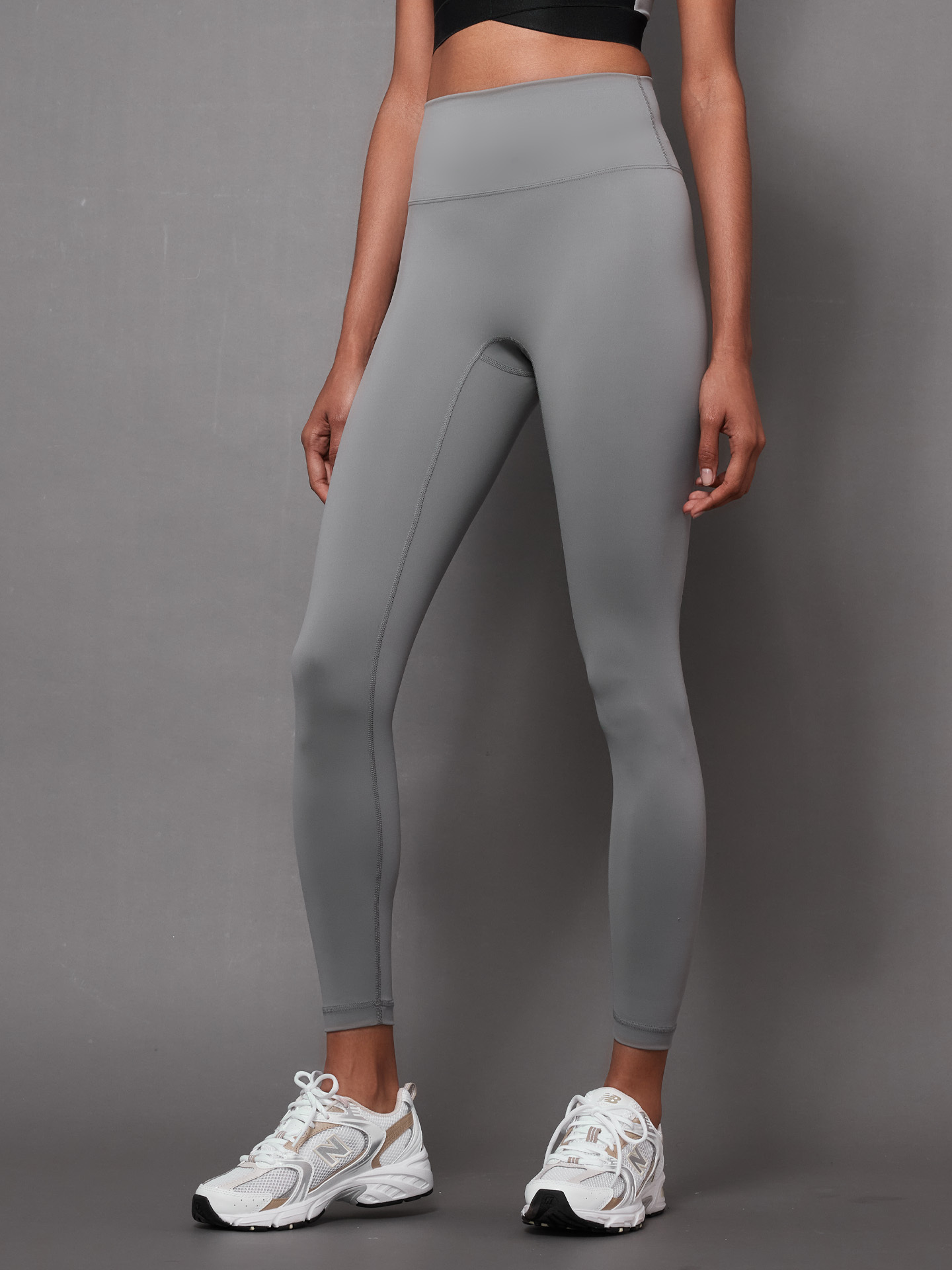 Hugged．No bone to pick 無前檔彈力緊身褲 - 海鷗灰