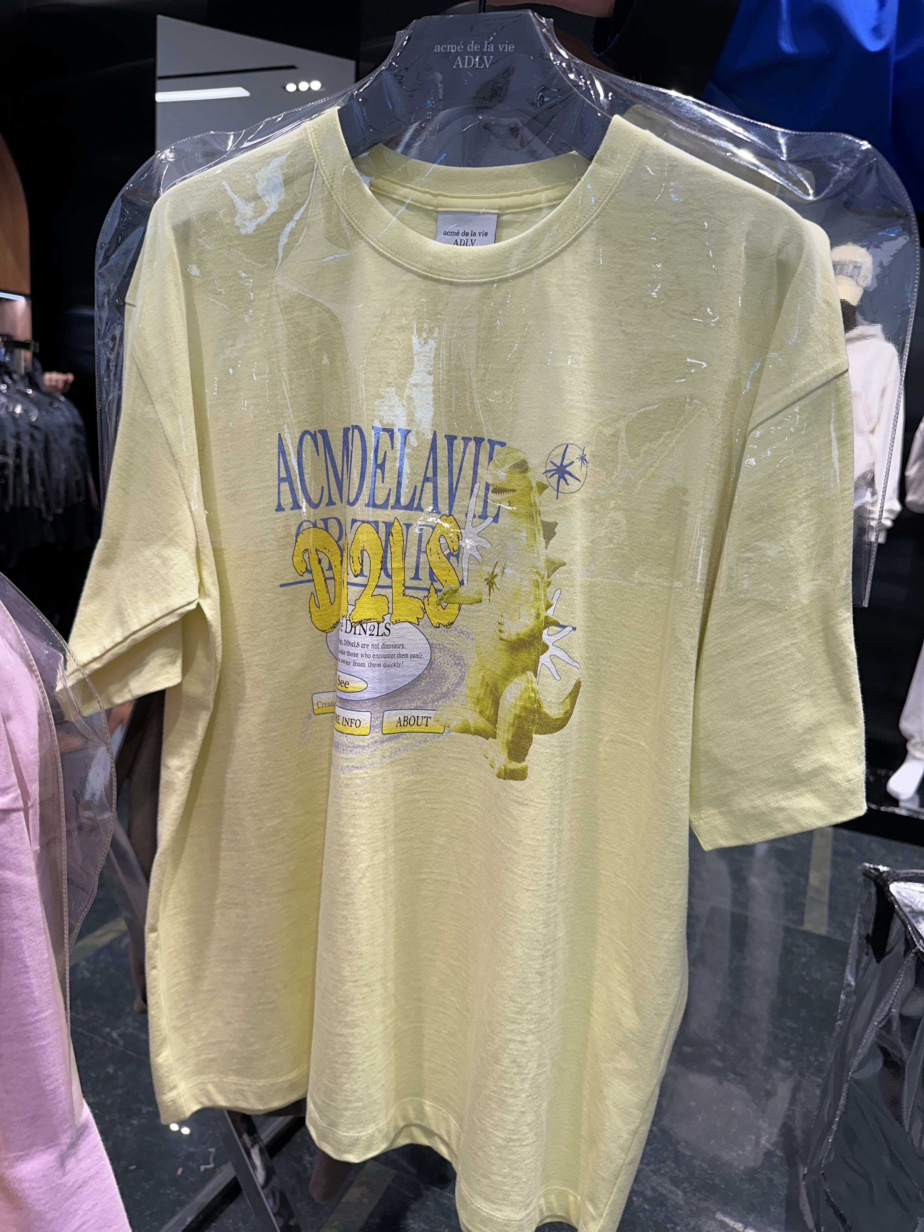 【現貨零碼折扣】ADLV 胸前怪獸短tee 23FWSSADCL