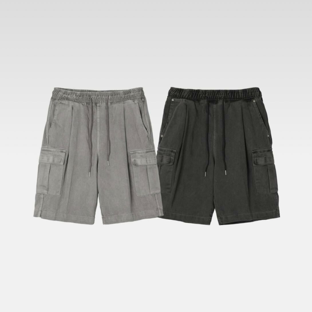 淨色工裝棉質短褲 Clear-040P