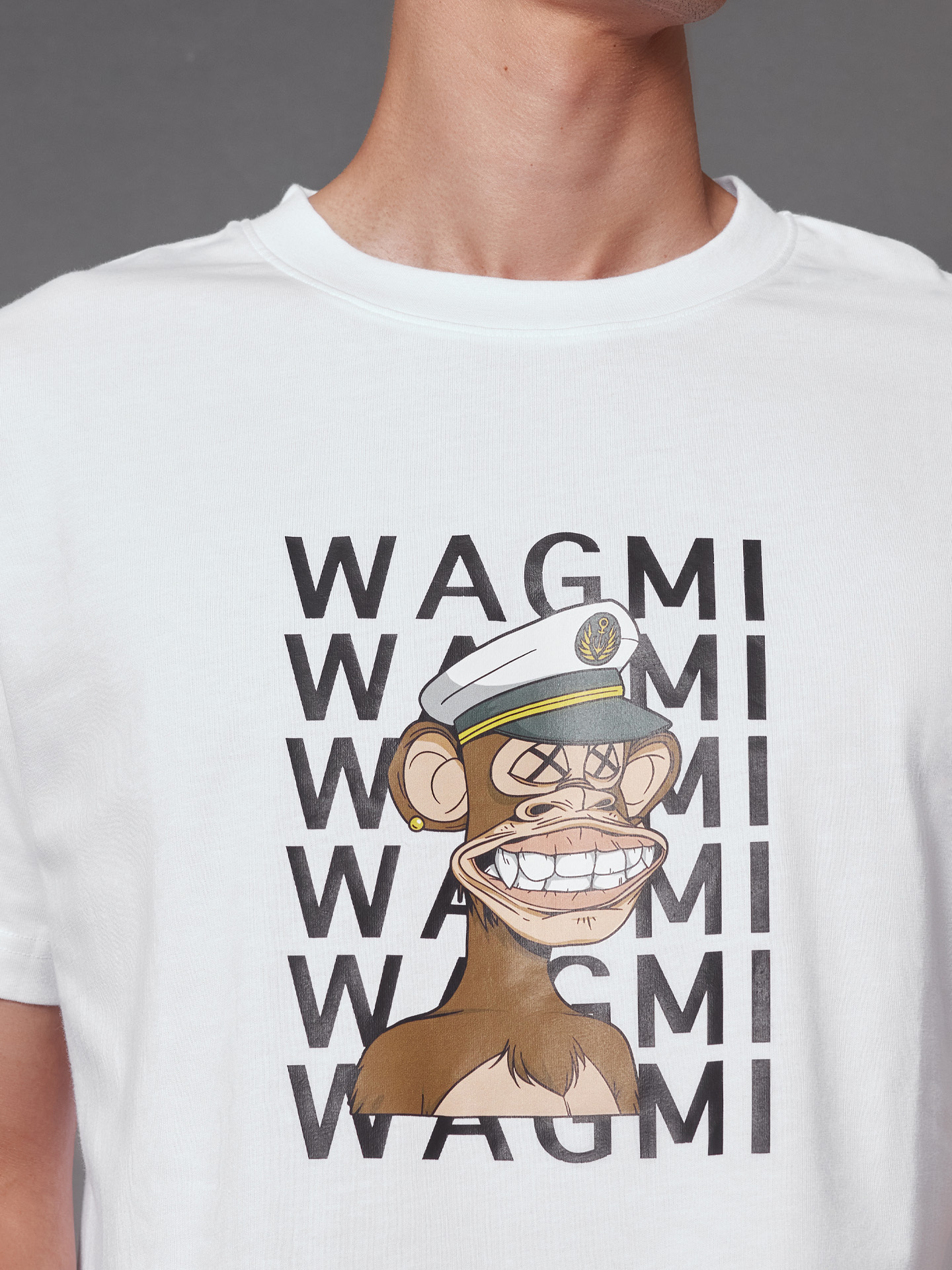 WAGMI Classic Tee 無聊猿印花T - 日光白 男女共款