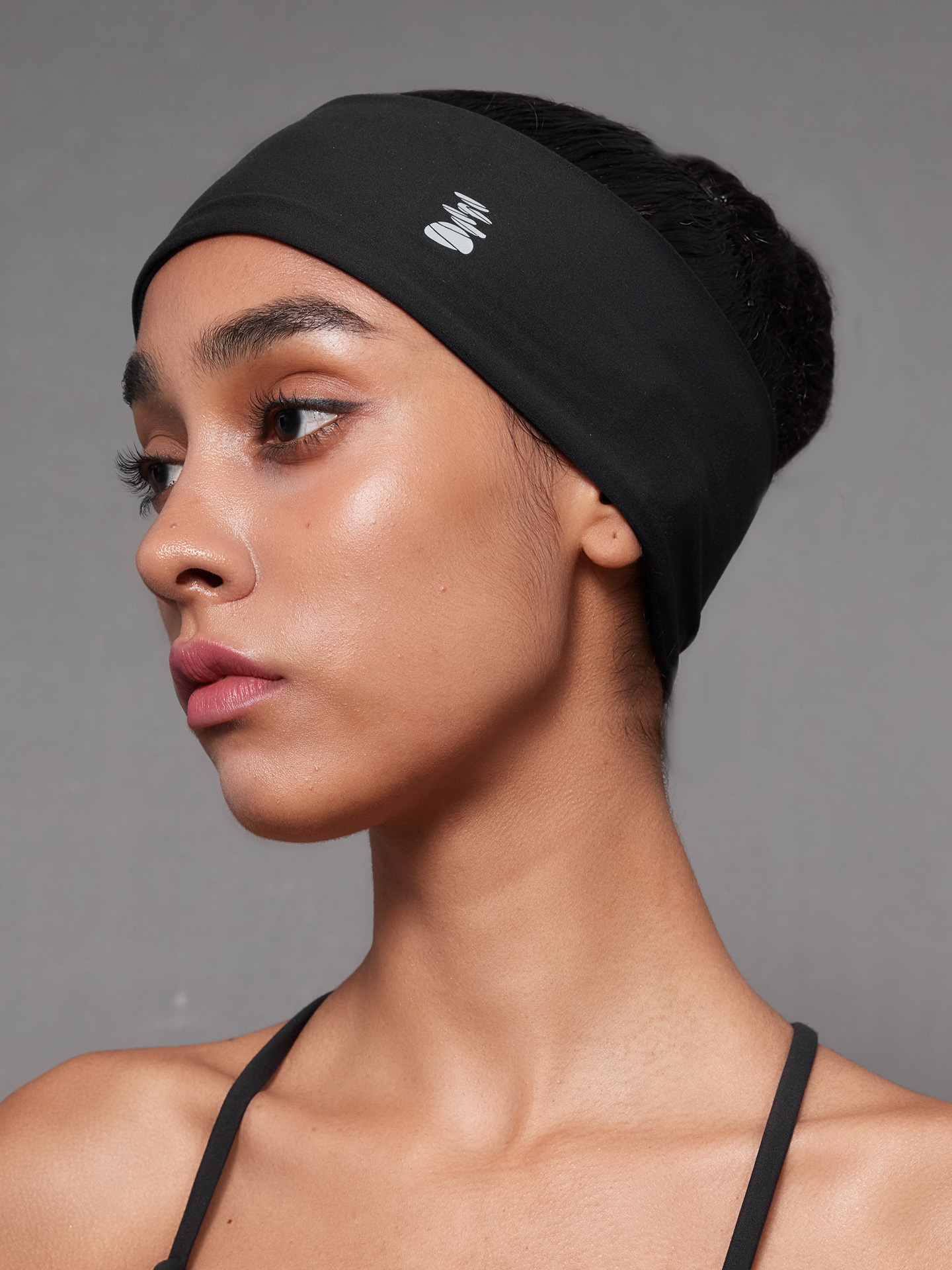 Soft Chic 歐美人彈力運動髮帶 - 午夜黑