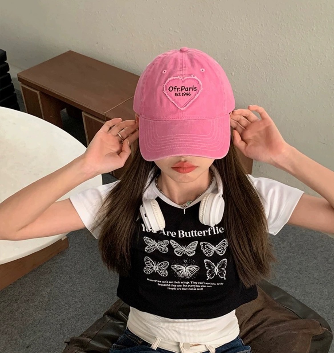 愛心水洗老帽/三色