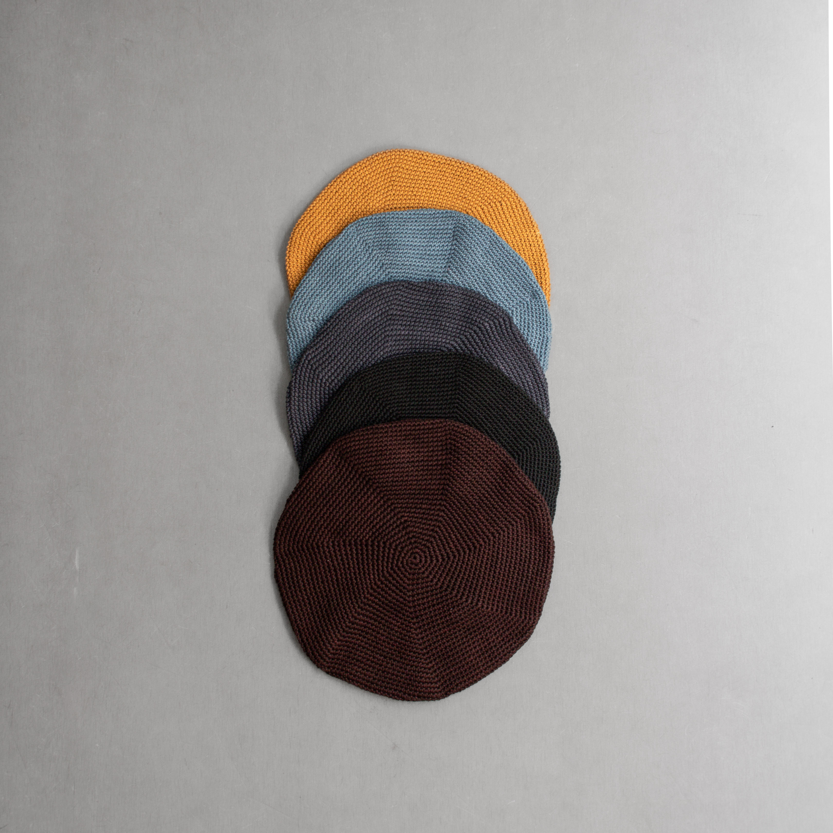 SUBLIME SB241-0502 HANDKNIT TAM BERET 尼泊爾 手織 純棉 鉤針 貝雷帽