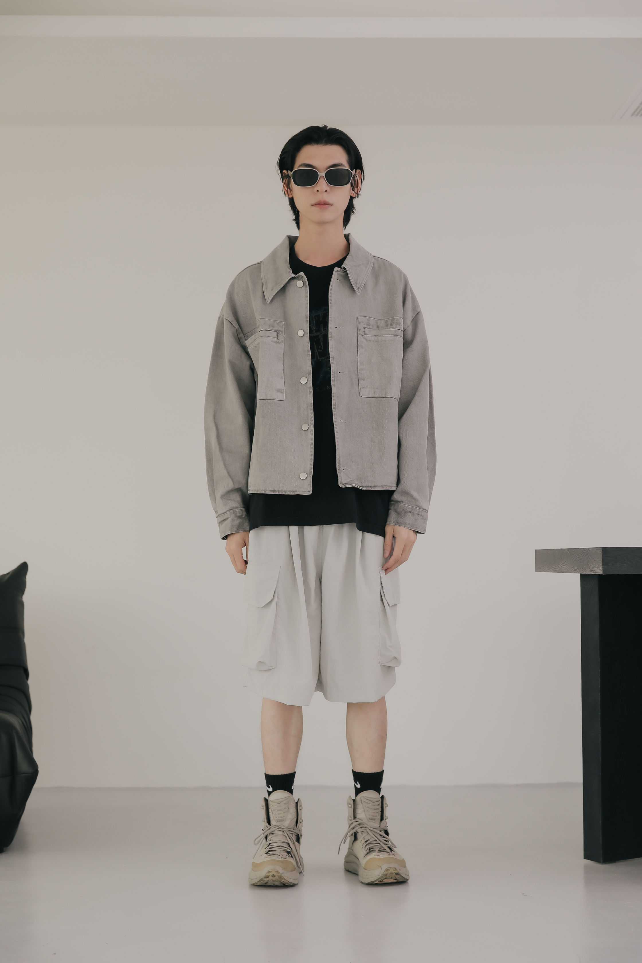 Pigment Crop Denim Blouson #外套