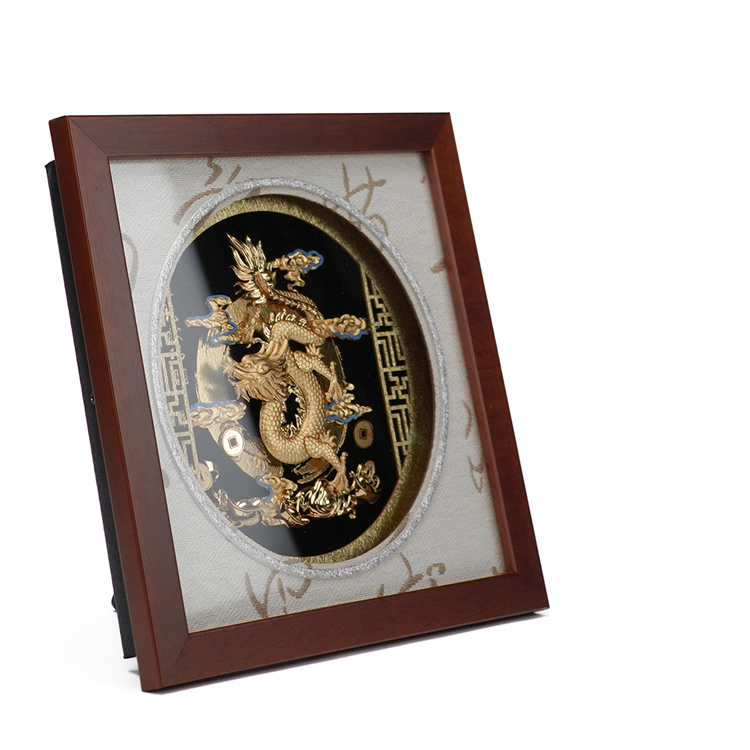 鹿港窯禮品館│祥龍獻瑞金箔畫擺飾│公司禮品、升遷榮調、居家擺飾、新居落成、開業送禮、開幕喬遷、晉陞祝福、入厝