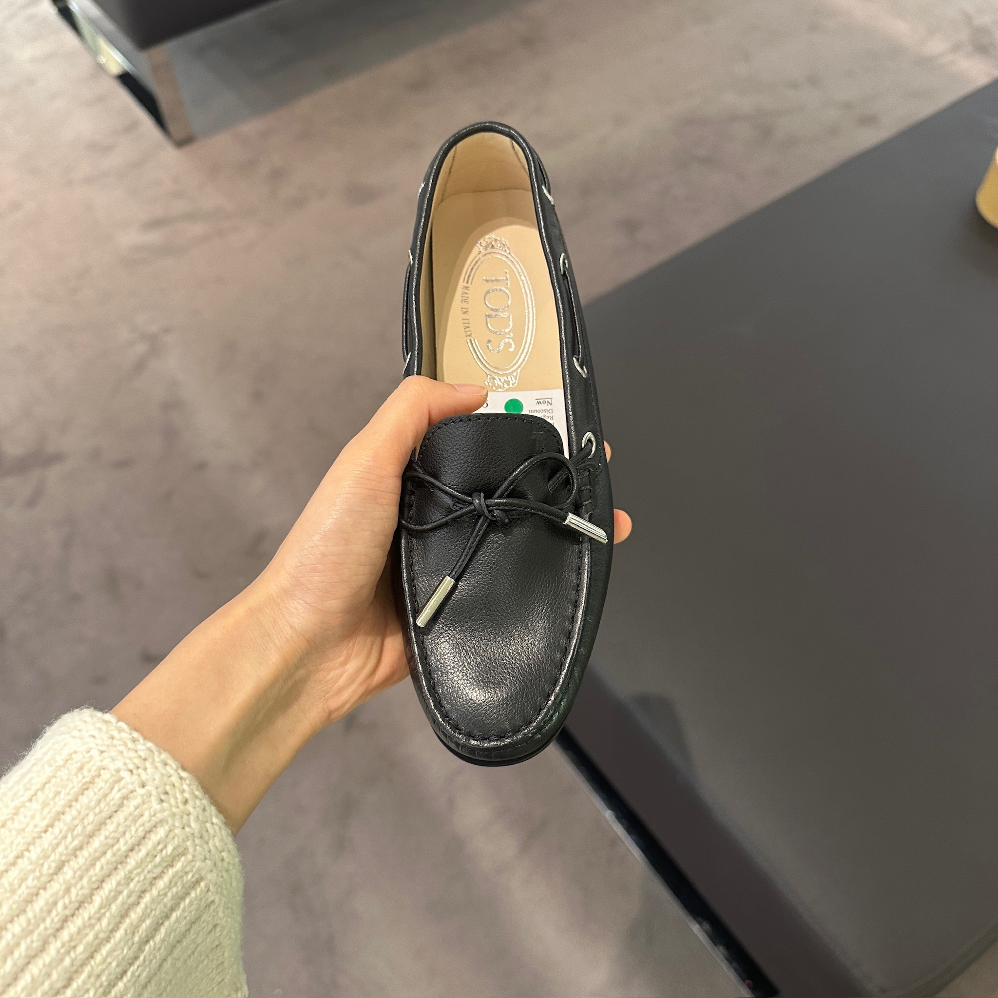 Tods shoes XXW0 Gommalu Laccetto Loafer Black