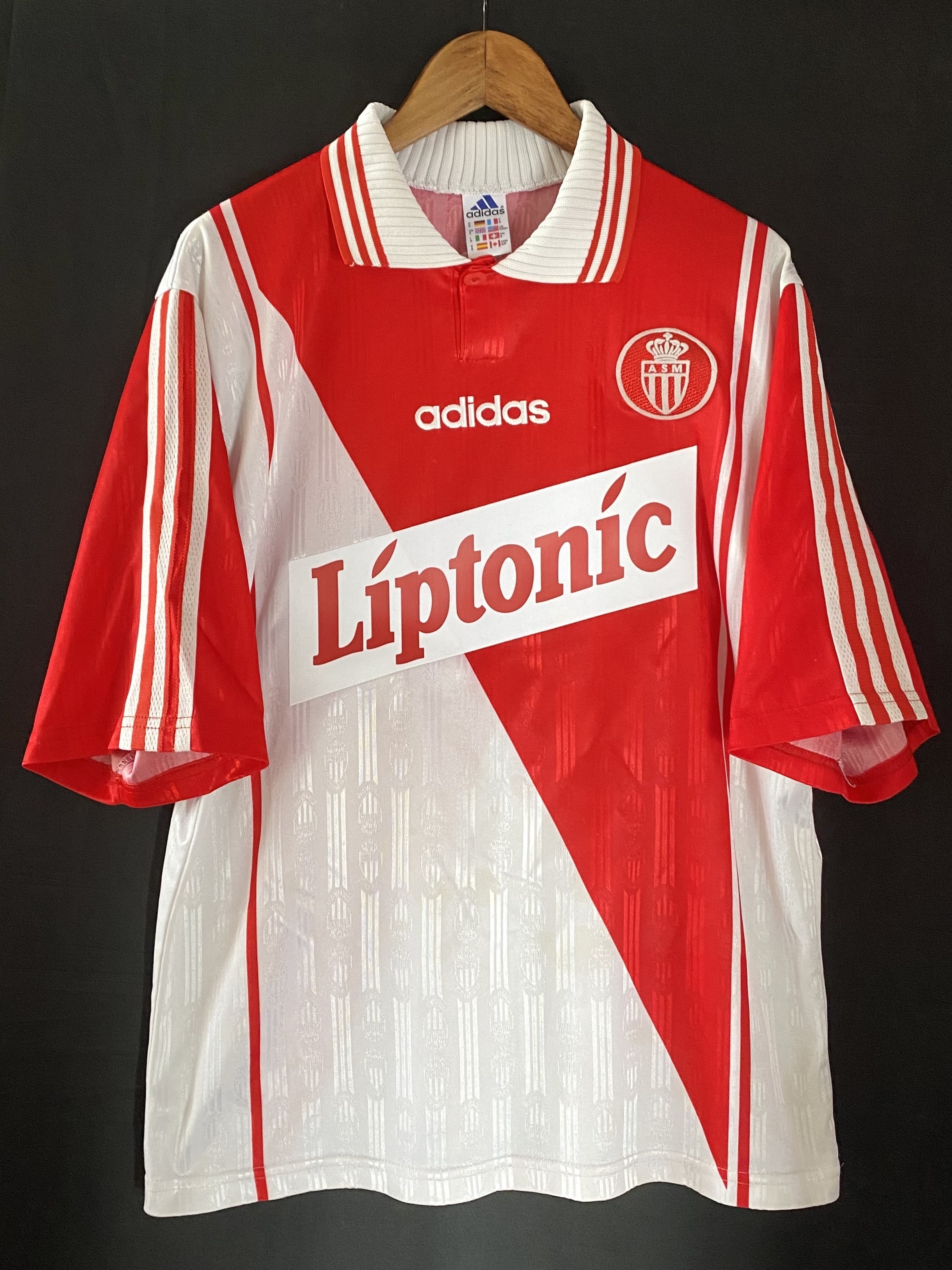 摩納哥 1996-1997 Adidas 歐聯主場球衣 #28 HENRY