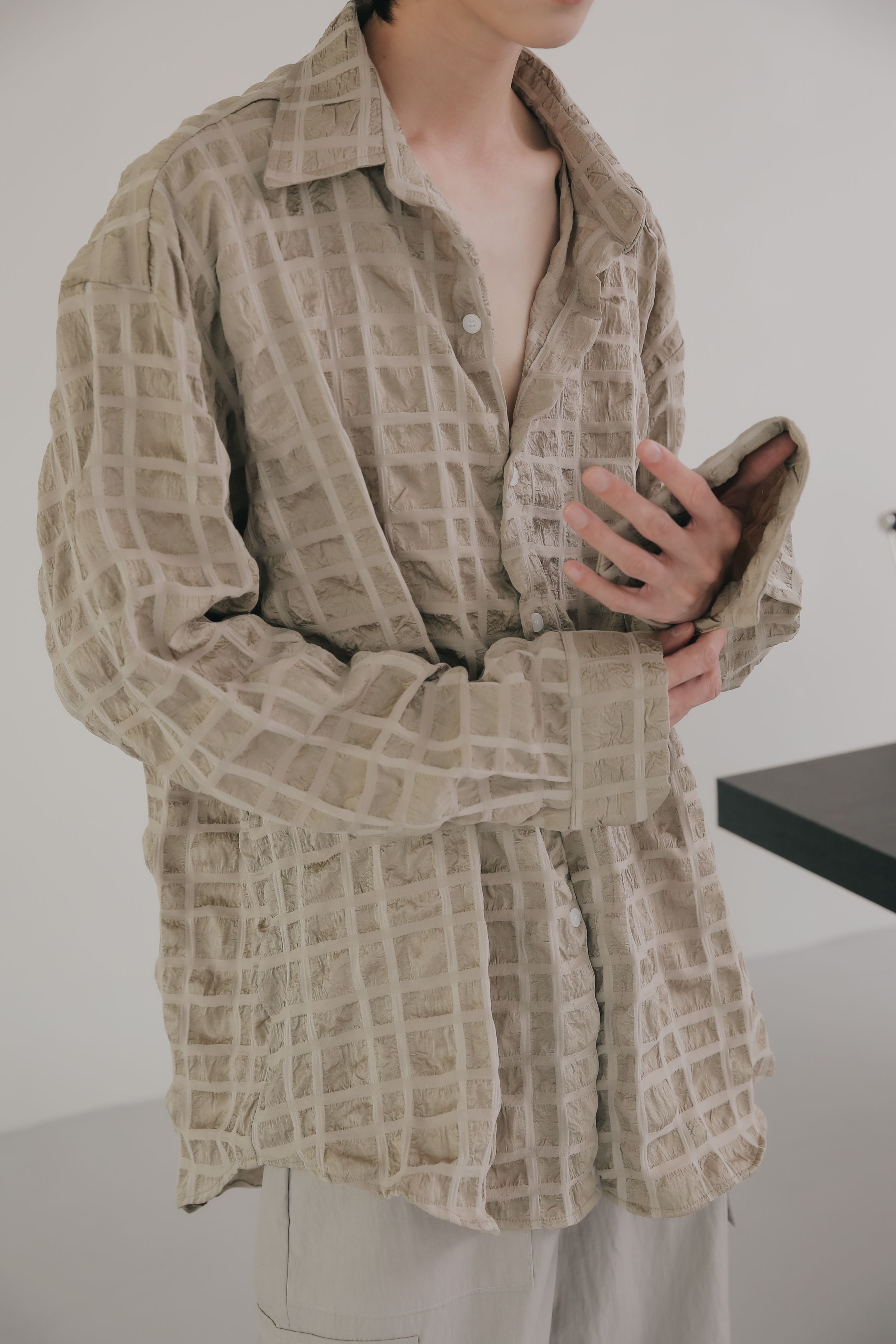 Wrinkle Check Shirt #長襯衫