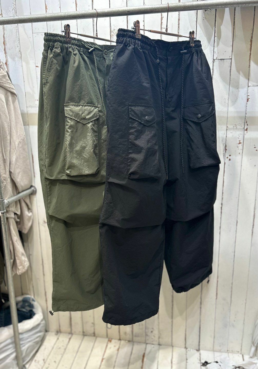 淨色工裝可束腳鬆身褲 FARMERS-006P