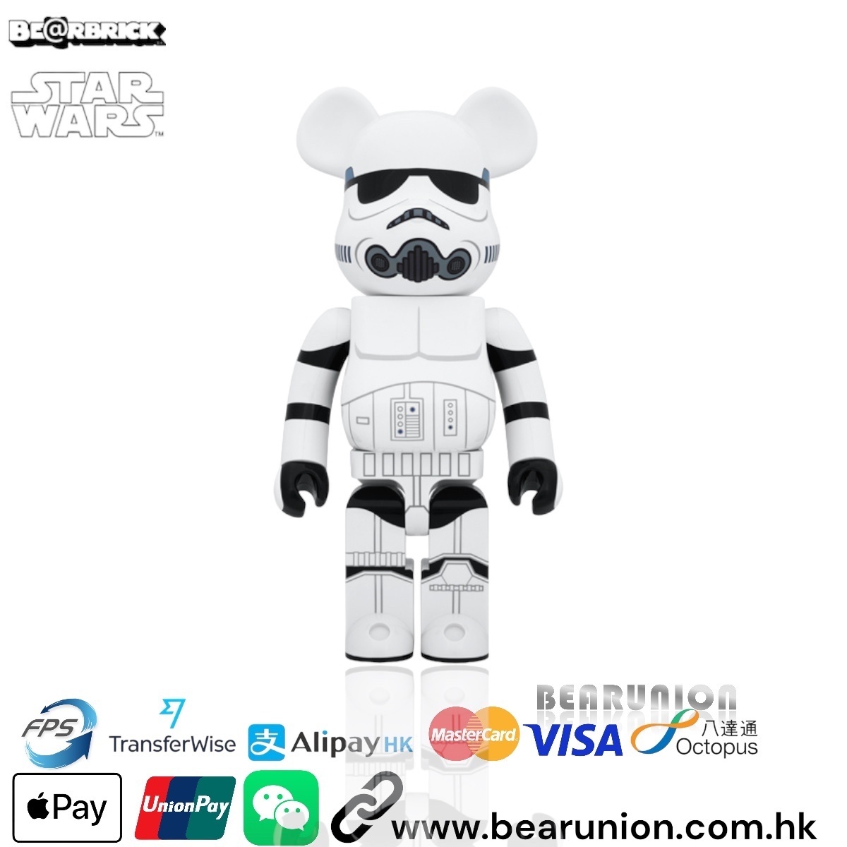 🥇現貨🥇Bearbrick 1000% STORMTROOPER 一代