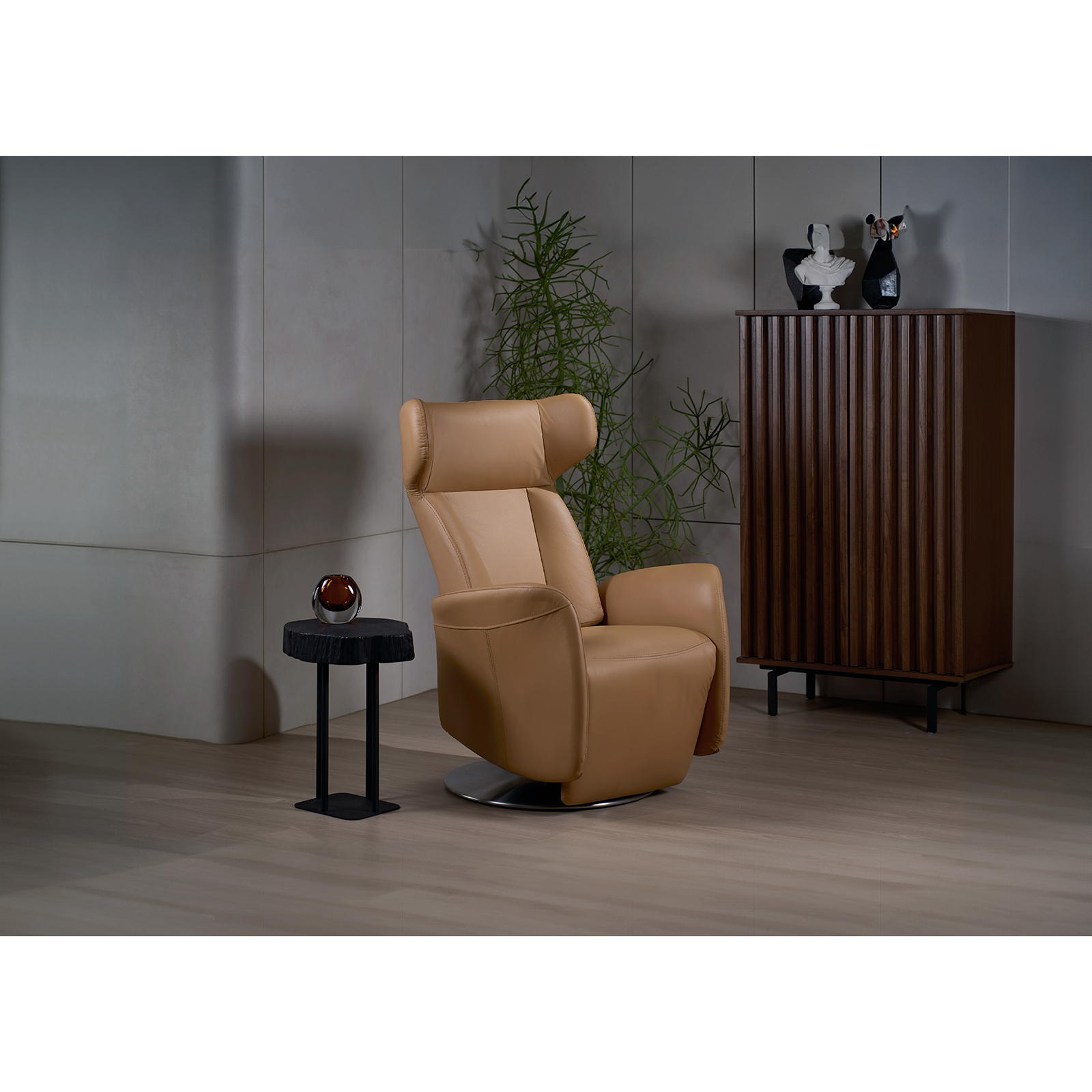 Wingback 單人電動沙發 - 肉桂色 〔SF9528〕