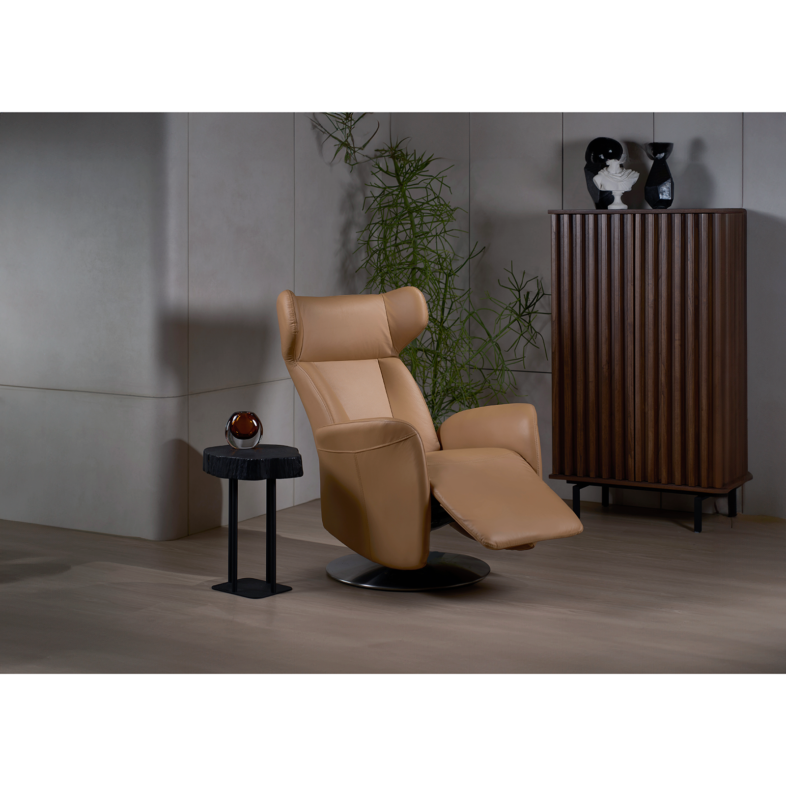 Wingback 單人電動沙發 - 肉桂色 〔SF9528〕