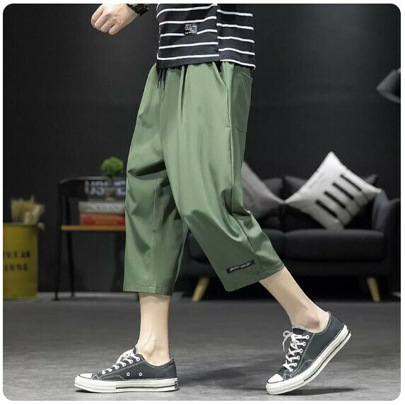 Summer cropped shorts for men (green [size M_5XL] (contact customer service to confirm the shipping size after placing an order))