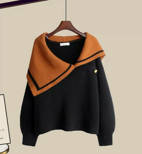 Knitwear Sweater#Single Piece (Black Card) (M-4XL) (Contact customer service to confirm size after placing an order) 