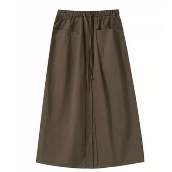 Hot selling slit work skirt [military green] [one size fits all]