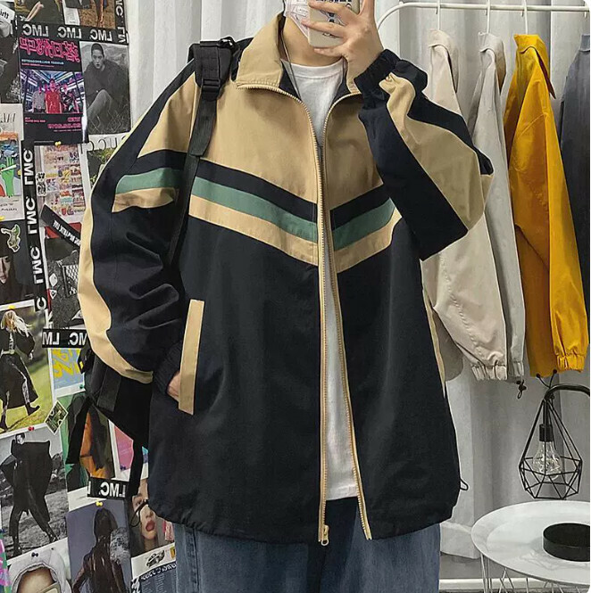 熱推春秋季衝鋒衣外套男（黑色 尺碼：S-3XL）（下單後聯絡客服確認發貨尺碼）